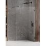 Ścianka prysznicowa walk-in 130 cm czarny mat/szkło przezroczyste EXK1966 New Trendy Avexa Black zdj.1