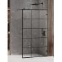 Ścianka prysznicowa walk-in 90 cm czarny mat/szkło przezroczyste EXK2022 New Trendy Avexa Black zdj.1