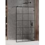 Ścianka prysznicowa walk-in 140 cm czarny mat/szkło przezroczyste EXK2027 New Trendy Avexa Black zdj.1