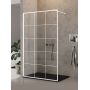 Ścianka prysznicowa walk-in 100 cm biały mat/szkło ze wzorem EXK2214 New Trendy New Modus White zdj.1