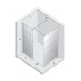 Kabina prysznicowa walk-in 120x120 cm kwadratowa biały mat/szkło ze wzorem EXK2303 New Trendy New Modus White zdj.2
