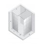 Kabina prysznicowa walk-in 150x100 cm prostokątna biały mat/szkło ze wzorem EXK2311 New Trendy New Modus White zdj.2
