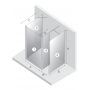 Ścianka prysznicowa walk-in 80 cm biały mat/szkło przezroczyste EXK2333 New Trendy New Modus White zdj.2