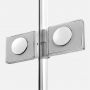 Kabina prysznicowa 120x80 cm prostokątna chrom połysk/szkło przezroczyste EXK2408 New Trendy Avexa zdj.6