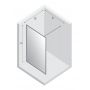 Ścianka prysznicowa walk-in 50 cm czarny mat/szkło przezroczyste EXK2655 New Trendy Avexa White zdj.2