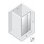 Drzwi prysznicowe 80 cm uchylne biały mat/szkło przezroczyste EXK2688 New Trendy Avexa White zdj.2