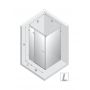 Kabina prysznicowa 90x80 cm prostokątna biały mat/szkło przezroczyste EXK2708 New Trendy Avexa White zdj.2