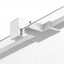 Ścianka prysznicowa walk-in 140 cm biały mat/szkło przezroczyste EXK2957 New Trendy Avexa White zdj.3