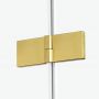 Kabina prysznicowa 100x90 cm prostokątna złoty szczotkowany/szkło przezroczyste EXK3019 New Trendy Avexa Gold Brushed zdj.6