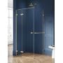 Kabina prysznicowa 120x90 cm prostokątna złoty szczotkowany/szkło przezroczyste EXK3021 New Trendy Avexa Gold Brushed zdj.1