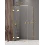 Kabina prysznicowa 120x80 cm prostokątna złoty połysk/szkło przezroczyste EXK3187 New Trendy Avexa Gold Shine zdj.1