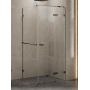 Kabina prysznicowa 90x80 cm prostokątna szczotkowany/szkło przezroczyste EXK3290 New Trendy Avexa Gunmetal Brushed zdj.1