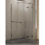Kabina prysznicowa 120x90 cm prostokątna szczotkowany/szkło przezroczyste EXK3314 New Trendy Avexa Gunmetal Brushed zdj.1