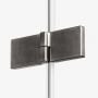Kabina prysznicowa 100x80 cm prostokątna szczotkowany/szkło przezroczyste EXK3361 New Trendy Avexa Gunmetal Brushed zdj.4