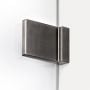 Kabina prysznicowa 100x80 cm prostokątna szczotkowany/szkło przezroczyste EXK3361 New Trendy Avexa Gunmetal Brushed zdj.6
