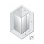 Kabina prysznicowa 100x80 cm prostokątna szczotkowany/szkło przezroczyste EXK3361 New Trendy Avexa Gunmetal Brushed zdj.2