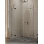 Kabina prysznicowa 120x90 cm prostokątna szczotkowany/szkło przezroczyste EXK3399 New Trendy Avexa Gunmetal Brushed zdj.1