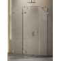 Kabina prysznicowa 110x100 cm prostokątna szczotkowany/szkło przezroczyste EXK3424 New Trendy Avexa Gunmetal Brushed zdj.1