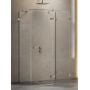 Kabina prysznicowa 110x90 cm prostokątna szczotkowany/szkło przezroczyste EXK3443 New Trendy Avexa Gunmetal Brushed zdj.1