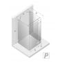 Kabina prysznicowa 110x100 cm prostokątna szczotkowany/szkło przezroczyste EXK3449 New Trendy Avexa Gunmetal Brushed zdj.2