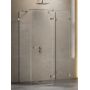 Kabina prysznicowa 120x110 cm prostokątna szczotkowany/szkło przezroczyste EXK3461 New Trendy Avexa Gunmetal Brushed zdj.1