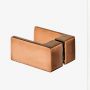 Drzwi prysznicowe 80 cm uchylne miedź szczotkowany/szkło przezroczyste EXK3532 New Trendy Avexa Copper Brushed zdj.5