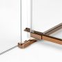 Drzwi prysznicowe 80 cm uchylne miedź szczotkowany/szkło przezroczyste EXK3532 New Trendy Avexa Copper Brushed zdj.6