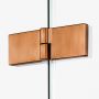 Kabina prysznicowa 100x80 cm prostokątna miedź szczotkowany/szkło przezroczyste EXK3548 New Trendy Avexa Copper Brushed zdj.4