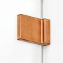 Kabina prysznicowa 100x80 cm prostokątna miedź szczotkowany/szkło przezroczyste EXK3548 New Trendy Avexa Copper Brushed zdj.6