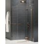 Kabina prysznicowa 90x80 cm prostokątna miedź szczotkowany/szkło przezroczyste EXK3642 New Trendy Avexa Copper Brushed zdj.1