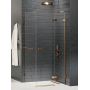 Kabina prysznicowa 120x80 cm prostokątna miedź szczotkowany/szkło przezroczyste EXK3660 New Trendy Avexa Copper Brushed zdj.1