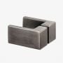 Kabina prysznicowa 80x80 cm szczotkowany/szkło przezroczyste EXK3829 New Trendy Avexa Gunmetal Brushed zdj.5