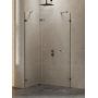 Kabina prysznicowa 100x80 cm szczotkowany/szkło przezroczyste EXK3837 New Trendy Avexa Gunmetal Brushed zdj.1