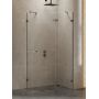 Kabina prysznicowa 100x80 cm szczotkowany/szkło przezroczyste EXK3839 New Trendy Avexa Gunmetal Brushed zdj.1
