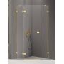Kabina prysznicowa 90x90 cm złoty połysk/szkło przezroczyste EXK3842 New Trendy Avexa Gold Shine zdj.1