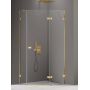 Kabina prysznicowa 100x80 cm złoty połysk/szkło przezroczyste EXK3850 New Trendy Avexa Gold Shine zdj.1