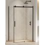 Kabina prysznicowa 120x100 cm prostokątna czarny mat/szkło przezroczyste EXK3969 New Trendy Softi Black zdj.1