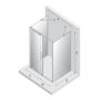 Kabina prysznicowa 100x80 cm prostokątna chrom połysk/szkło przezroczyste EXK4070 New Trendy Smart zdj.2