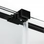 Drzwi prysznicowe 100 cm rozsuwane czarny mat/szkło przezroczyste EXK4109 New Trendy Smart Black zdj.4