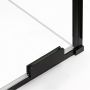 Drzwi prysznicowe 100 cm rozsuwane czarny mat/szkło przezroczyste EXK4109 New Trendy Smart Black zdj.5
