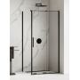 Kabina prysznicowa 110x100 cm prostokątna czarny mat/szkło przezroczyste EXK4131 New Trendy Smart Black zdj.1