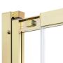 Drzwi prysznicowe 110 cm rozsuwane złoty połysk/szkło przezroczyste EXK4214 New Trendy Smart Light Gold zdj.4