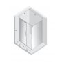 Kabina prysznicowa 130x80 cm prostokątna złoty połysk/szkło przezroczyste EXK4243 New Trendy Smart Light Gold zdj.2
