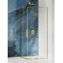 Kabina prysznicowa 100x80 cm prostokątna złoty połysk/szkło przezroczyste EXK4265 New Trendy Smart Light Gold zdj.1