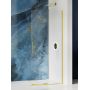 Ścianka prysznicowa walk-in 80 cm złoty połysk/szkło przezroczyste EXK4293 New Trendy Smart Light Gold zdj.1