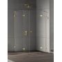 Kabina prysznicowa 110x80 cm prostokątna złoty połysk/szkło przezroczyste EXK4774 New Trendy Eventa Gold Shine zdj.1