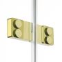 Kabina prysznicowa 110x80 cm prostokątna złoty połysk/szkło przezroczyste EXK4774 New Trendy Eventa Gold Shine zdj.4