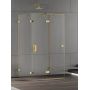 Kabina prysznicowa 120x80 cm prostokątna złoty połysk/szkło przezroczyste EXK4810 New Trendy Eventa Gold Shine zdj.1