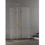Kabina prysznicowa 80x80 cm kwadratowa złoty połysk/szkło przezroczyste EXK4816 New Trendy Eventa Gold Shine zdj.1