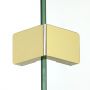 Kabina prysznicowa walk-in 120x80 cm prostokątna złoty połysk/szkło przezroczyste EXK4870 New Trendy Eventa Gold Shine zdj.4